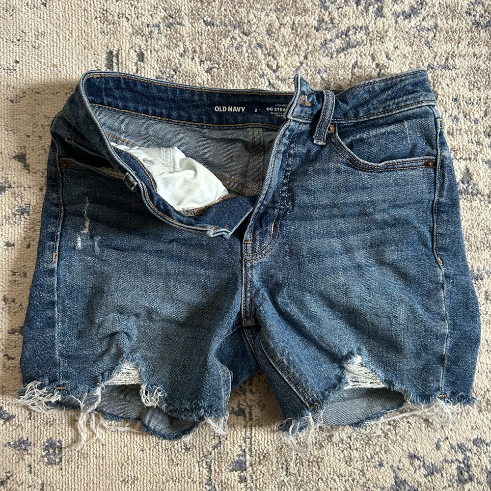Old Navy Distressed Blue Jean Shorts